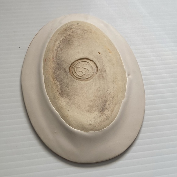 Trinket Dish Soap Dish Fish Oval Pottery Ceramic 6.5 x 4.75 inches - Picture 5 of 7